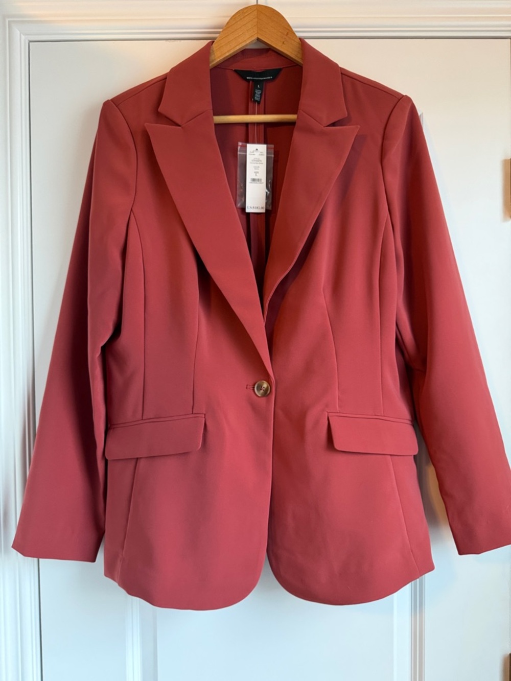 White House Black Market Single-Button Blazer in Sienna
